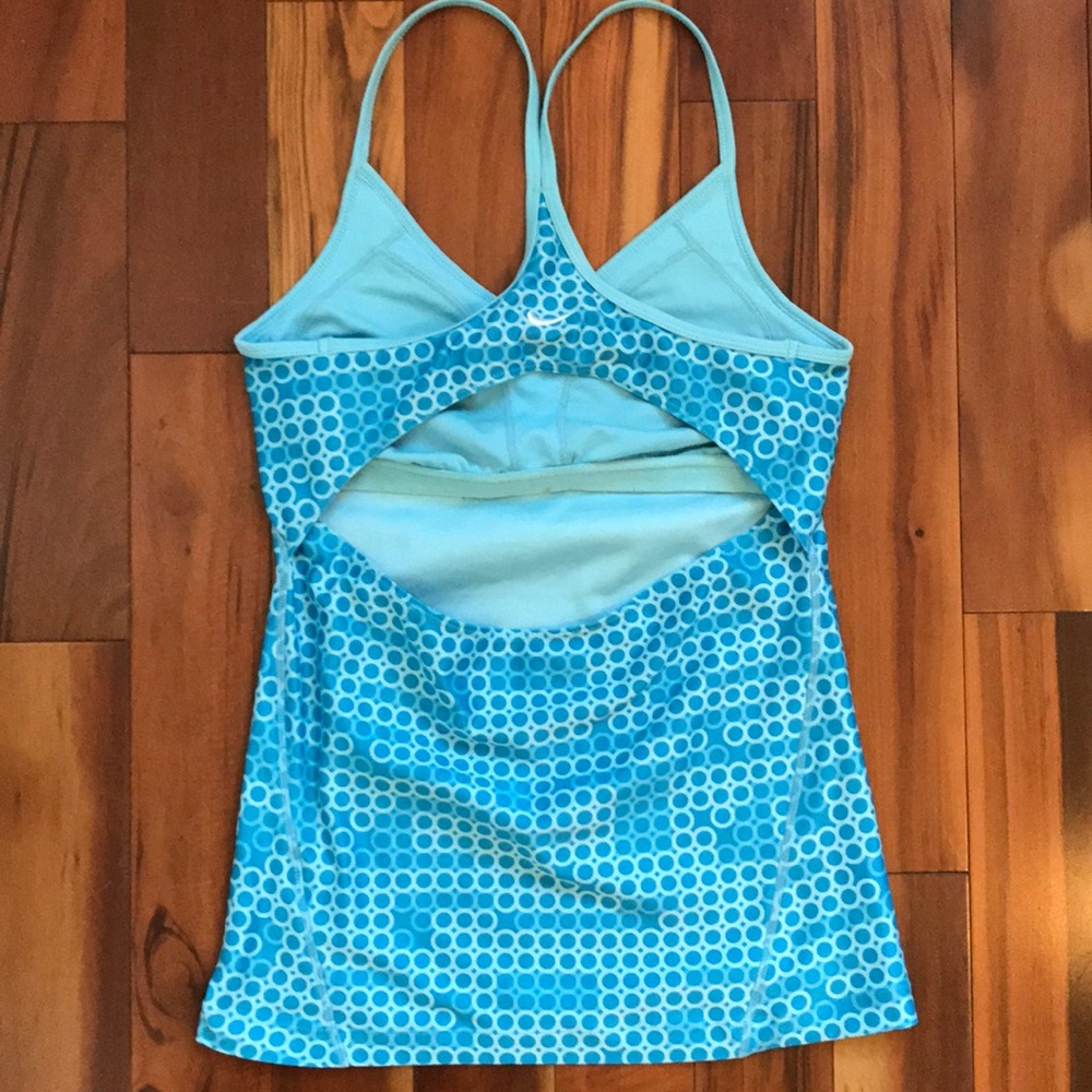 Nike Dryfit Blue yoga running tank size Small